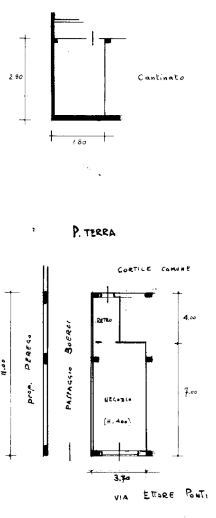 Disegno planimetrico di appartamento con dettagli di metrature e disposizione degli ambienti DHOME, soluzioni immobiliari su misura.