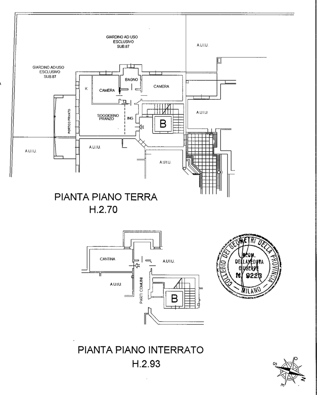 Immagine di un piano terra di un appartamento con soggiorno, camere e bagno, con accesso a giardino.